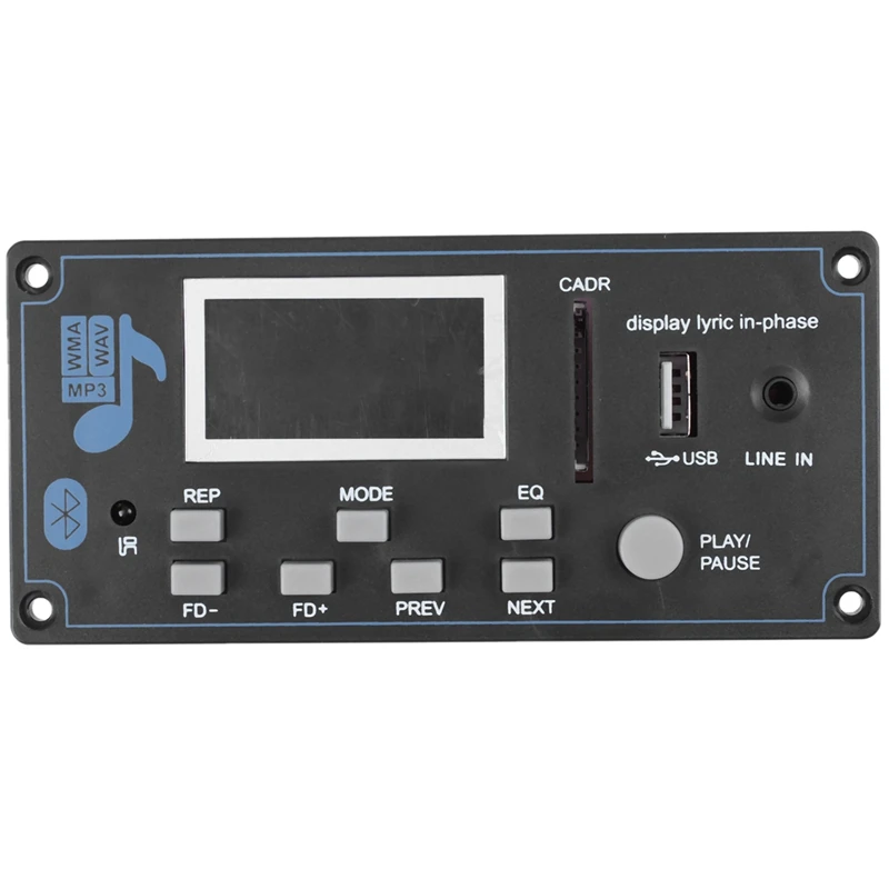 12V LCD Bluetooth MP3 декодер плата WAV WMA декодирование плеер аудио модуль Поддержка FM