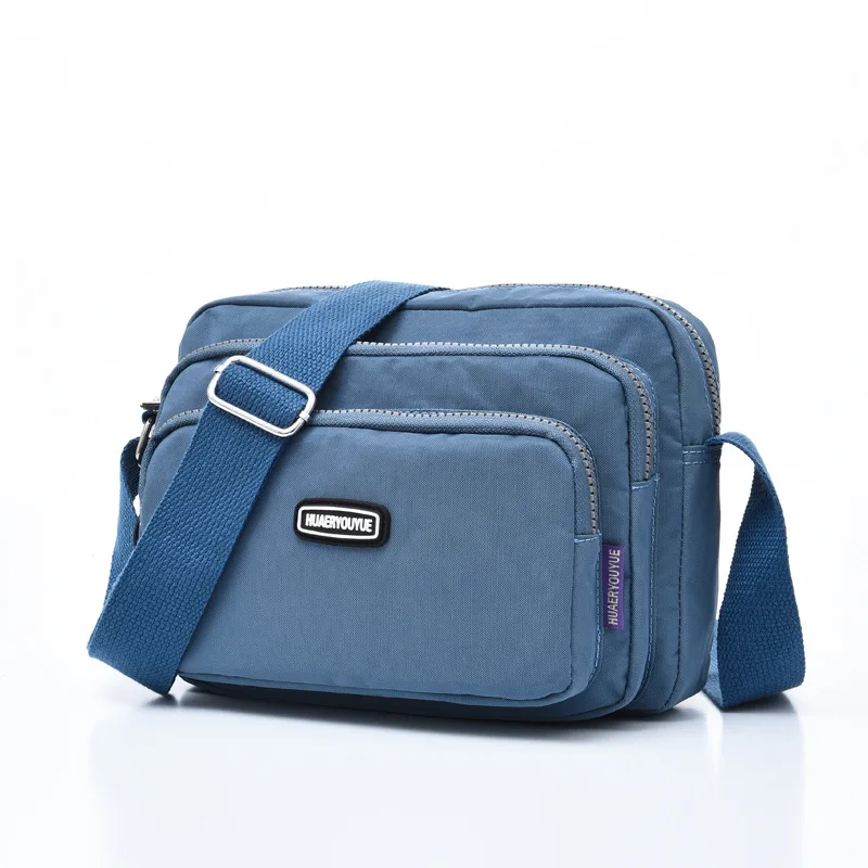 

3 layer Small Crossbody Bags For Women 2020 Fashion Simple style Shoulder Messenger Bag Nylon Waterproof Ladies Cross Body Bag