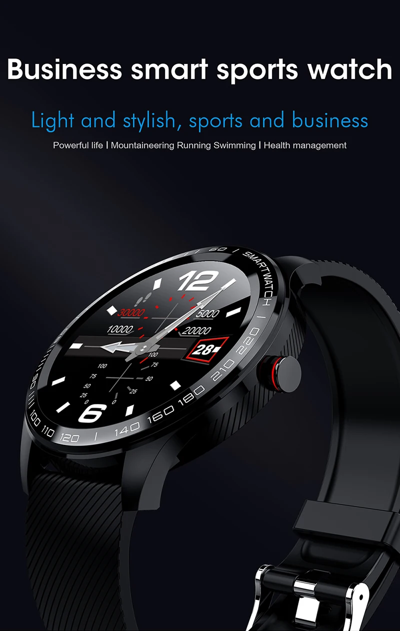 Смарт-часы L9 ECG PPG, мужские часы с Bluetooth, спортивные Смарт-часы, IP68, водонепроницаемые, с поддержкой sim-карты, пульсометр, кровяное давление, reloj
