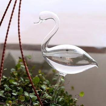 

Glass Self Watering Device Automatic Swan Shape Garden Sprinklers Waterer Houseplant UND Sale