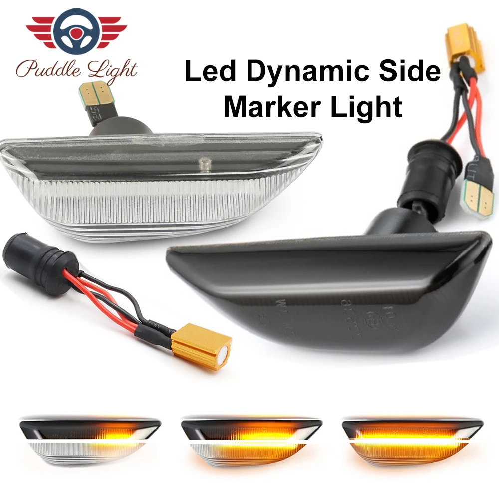 

2Pcs Led Dynamic Side Marker Turn Signal Light For Chevrolet Trax Buick Encore VAUXHALL Opel Mokka X Turn Signal Light
