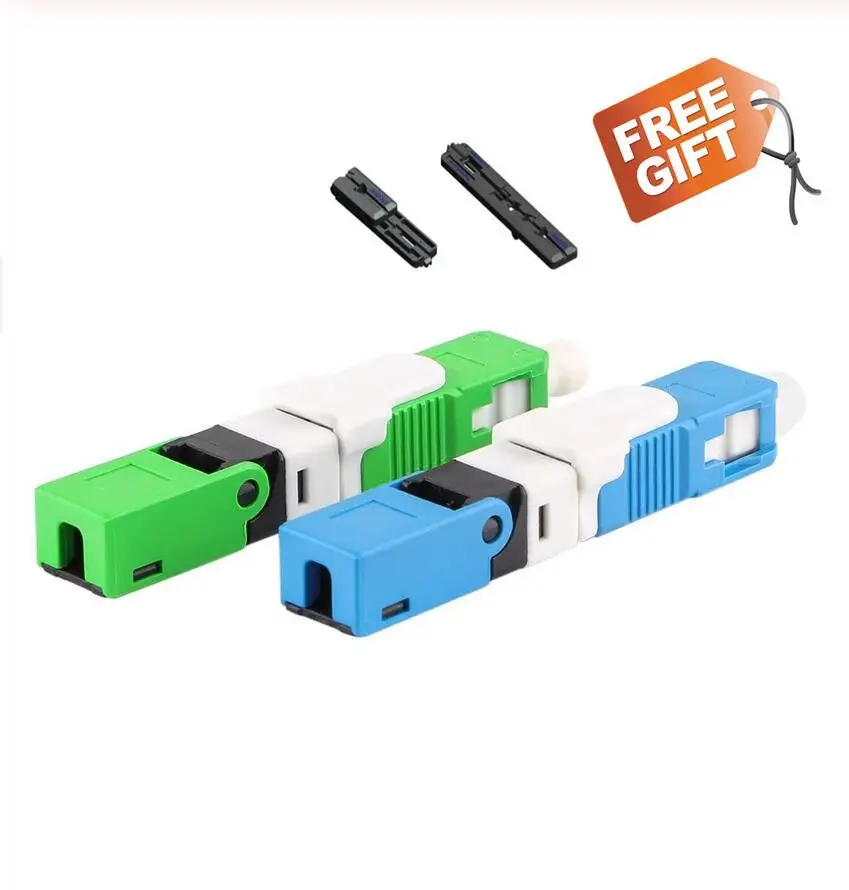 

FTTH SC APC Optical fiber covered wire SC APC quick connector FTTH Fiber Optic Fast Connector