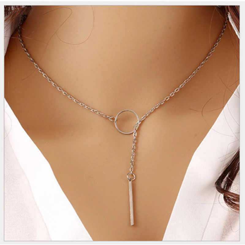 

New fashion heart pendant necklace punk temperament metal short necklace necklace female holiday beach accessories