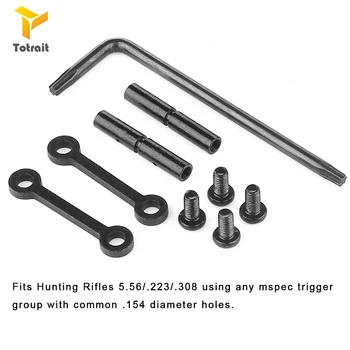 

TOtrait airsoft M4 tactical M16 gun AR 15 accessories Steel Anti Walk Rotation Pins .223/.308 Trigger Hammer Pins for hunting