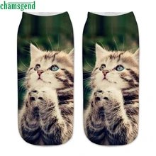 Носки с изображением кота и Шамши для женщин и девочек, 1 пара, повседневные, милые, средние, мягкие, хлопковые, спортивные носки, носки с рисунком кота, короткие, детские, забавные носки