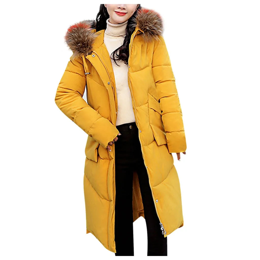 Новые пуховики Модные женские зимние теплые хлопковые с капюшоном зимние с длинными рукавами пальто одежда пальто и куртки дропшиппинг