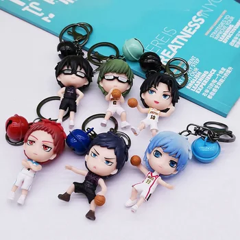 

12 Types Kuroko's Basketball Keychain Bag Pendant Three-dimensional Anime Doll Character PVC Figure Trendy Unisex