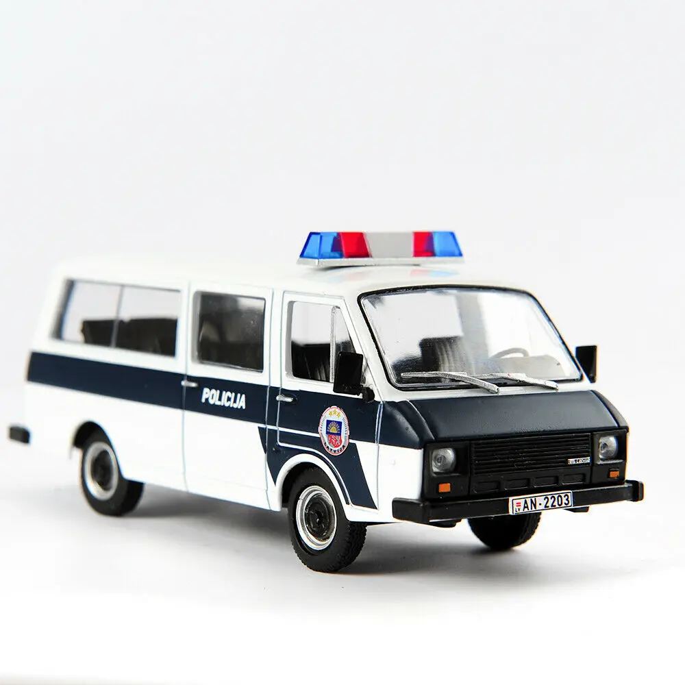 Kid Model Toys for Boys 1/43 Scale Alloy Diecast RAF-22038 Polices Car Russian Raf Car Ambulance DeAGOSTINI