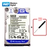 WD-disque dur interne HDD SATA de 500 pouces pour ordinateur portable, avec capacité de 80 go, 2.5 go, 160 go, 250 go, 320 go, 500 go, 3-6 go/s, 5400 à 7200RPM, bleu ► Photo 1/6