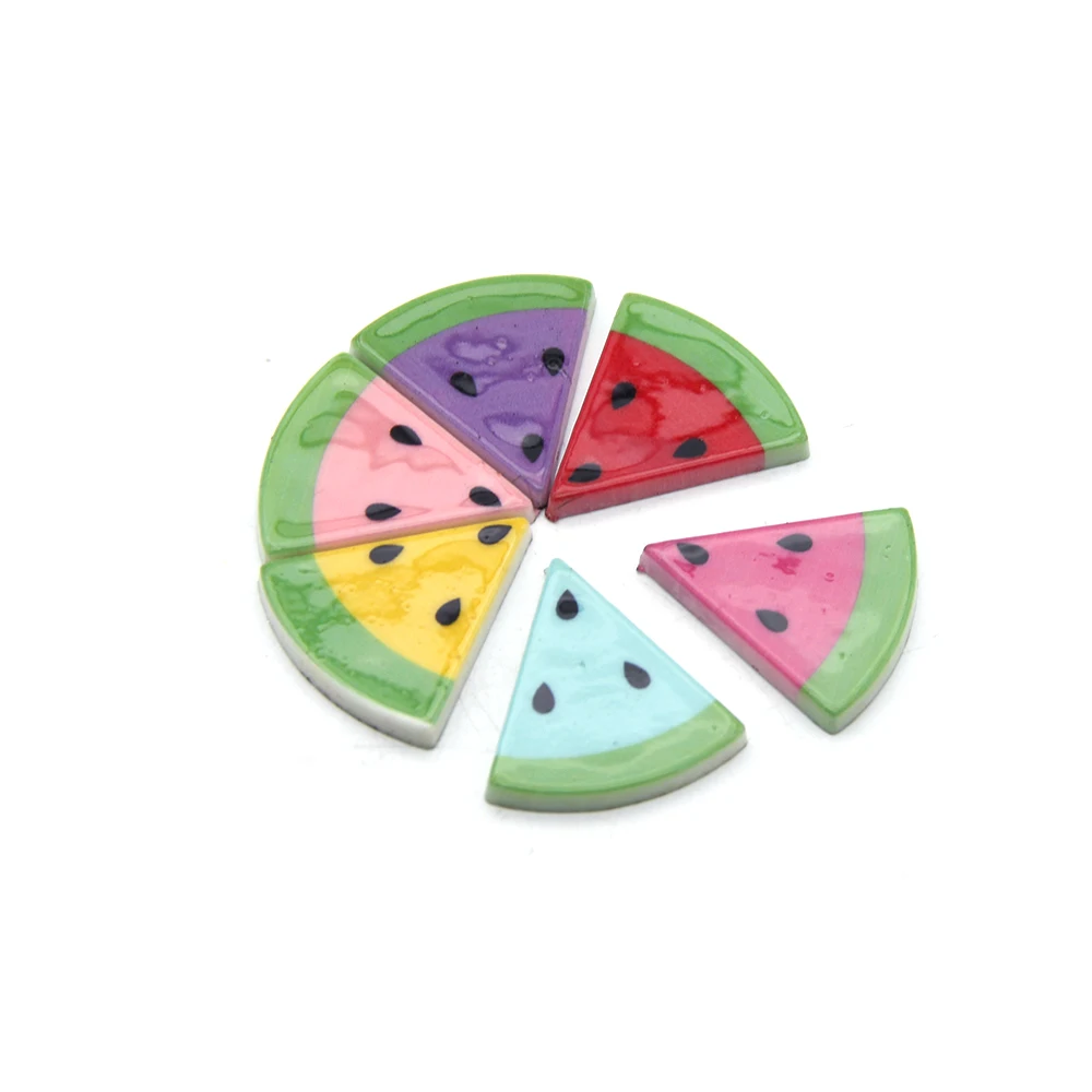 

David accessories 50pcs Whatermelon 3D Resin Craft Materials Accessories Hair bow Materials Craft Supplies for Phone ,50Yc7930