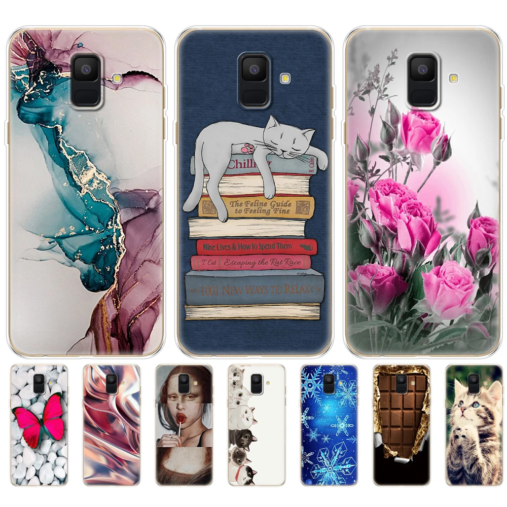 Мягкий силиконовый чехол для телефона Samsung Galaxy A6 2018 Dual SIM SM A600 A600F задняя крышка из
