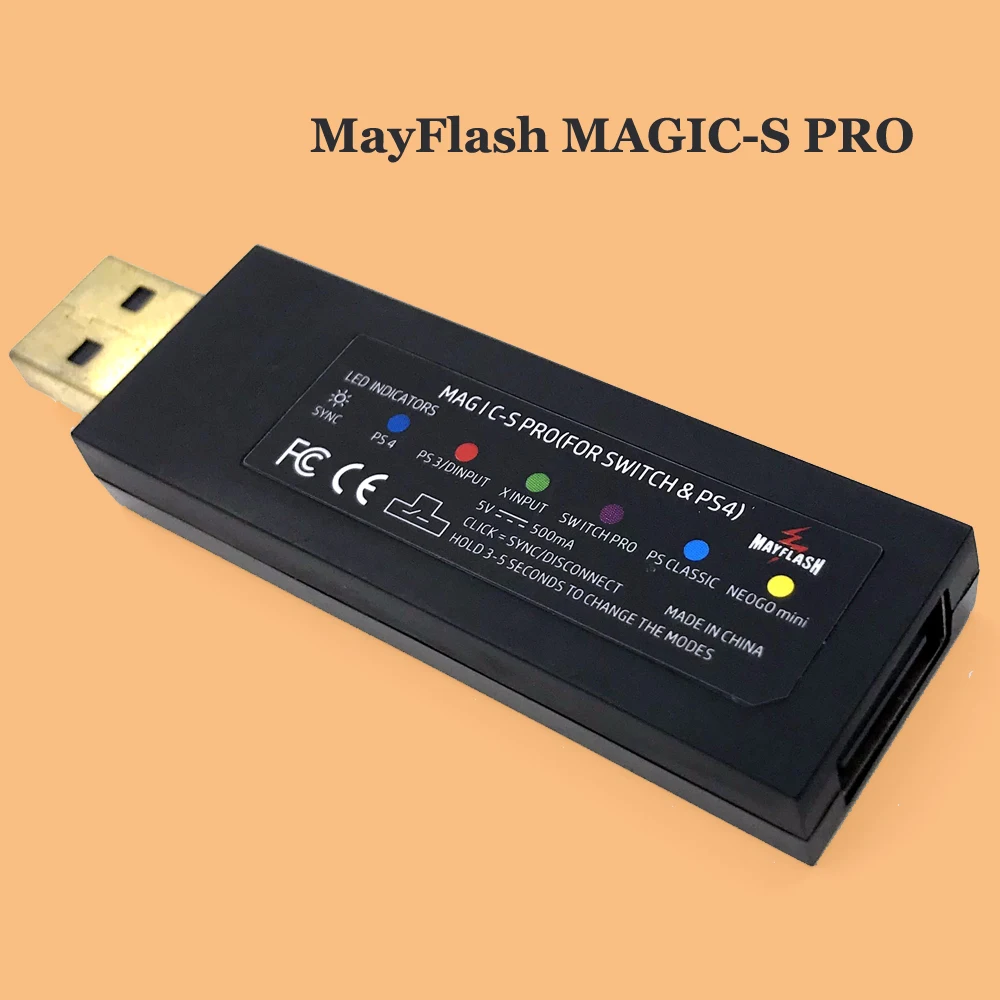Беспроводной игровой USB-контроллер Mayflash Magic S Bluetooth-адаптер для wii u/Xbox One S/NS Pro/PS4/