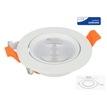 

V-TAC FP1210N spotlight Led Downlight adjustable 10W Cob neutral 4000K diameter 95mm hole 80mm Samsung SKU-840