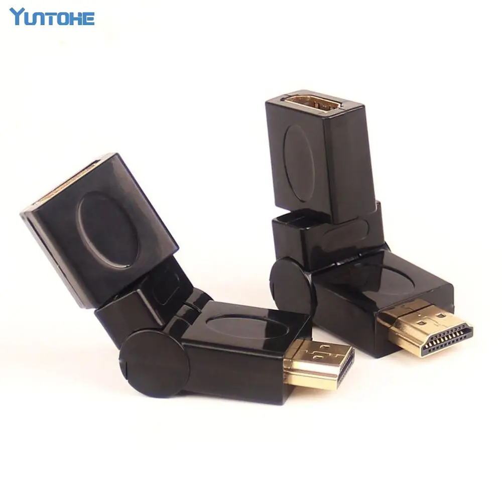 HD05 адаптер 90 градусов совместимому с HDMI конвертер Папа-мама разъем поворотный