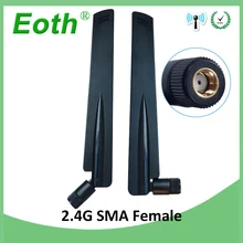 2 шт 2,4 GHz антенна RP-SMA разъем настоящий 5dBi WiFi антенна 2,4 ghz антенна wi fi Антенна 2,4g антенна для wi-fi беспроводной маршрутизатор