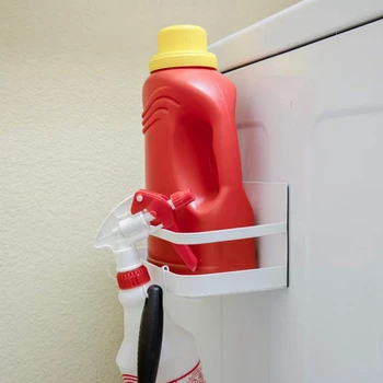 

Spice Holder Storage Box,Refrigerator net Storage Shelf (White)