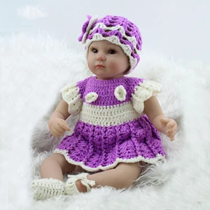 Open eyed doll 45 см Детские спящие куклы силиконовая кукла реборн девочка мальчик душ игрушки раннее образование куклы Розовая Принцесса подарок на день рождения Детские игрушки - Цвет: Open eyed doll