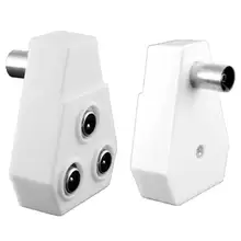 OcioDual адаптер сплиттер Дубликатор Ladron's Коаксиальная антенна ТВ работа ТВ 1 женщина до 3 ядра изготовление FM способ ТВ мужской тип