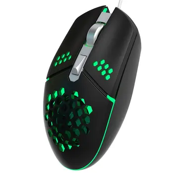 

G25 Wired Gaming Mouse With Cooling Fan 6 Buttons Laptop Notebook PC Wired Optical Game Mice For PC Laptop
