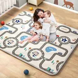 Engrossar 1cm/0.5cm xpe esteira do jogo do bebê brinquedos para crianças tapete playmat desenvolvimento esteira do quarto do bebê rastejando almofada tapete do bebê presente