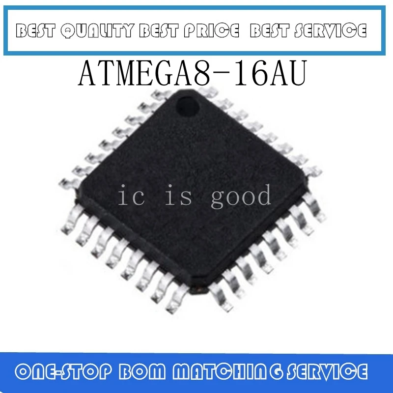 10 шт. ~ 100 шт. ATMEGA8 ATMEGA8-16AU QFP-32