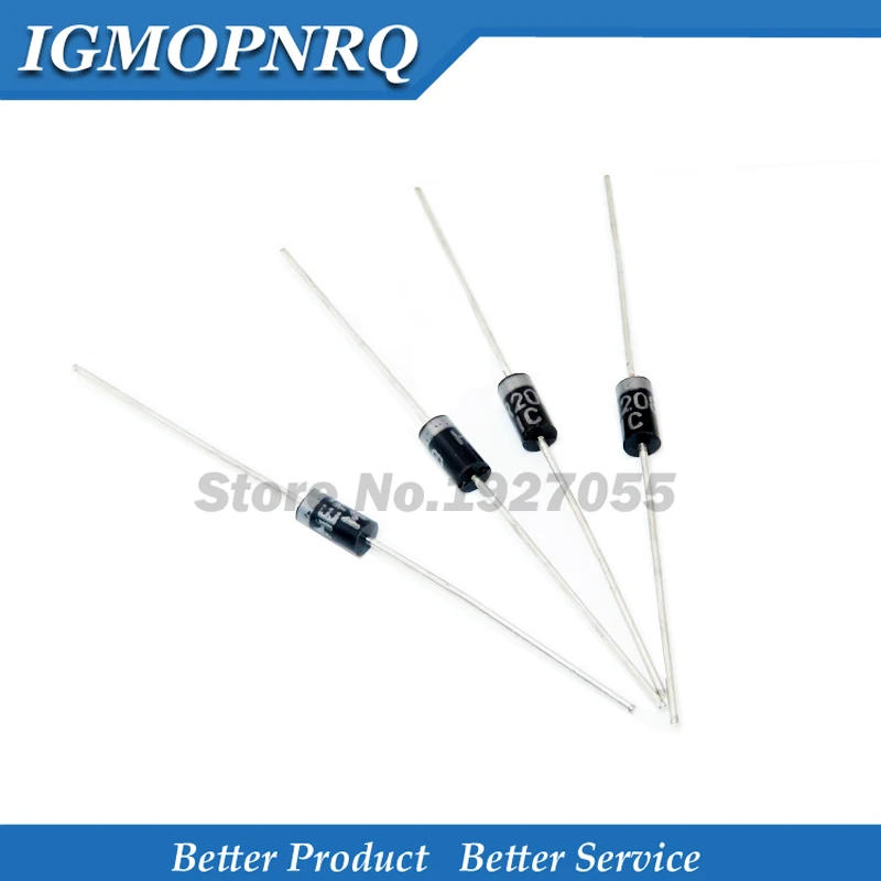 20pcs Rectifier Diode Her108 Her208 Her307 Dip Her308 Her508 Sf16 Sf56 ...