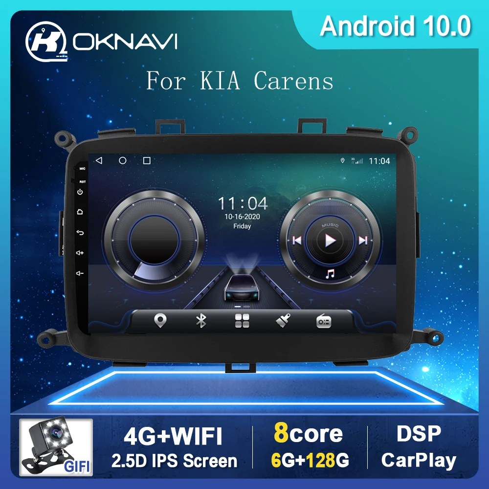 

Android 10.0 Car Radio Multimedia Player For KIA Carens 2013-2018 Auto Radio Navigation GPS WIFI Bluetooth No DVD RAM 6GB 128GB