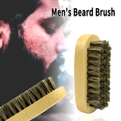 Private Label Customization Beard Brush Boar Bristle For Eco Friendly Men Shaving Brush Facial Cleaning Mustache Barber Tools