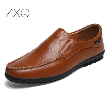 

High Quality Spring New Style Leather Business Casual Shoes British Soft Soles Cowhide Non-slip Driving Shoes