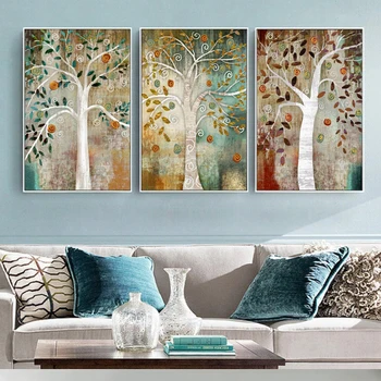 

Tree of Life By Gustav Klimt Landscape Wall Art Canvas Scandinavian Canvas Painting Abstract Tree Pictures for Living Room 4-76