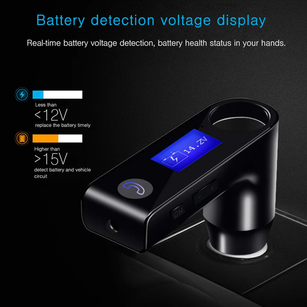 Автомобильный MP3 Bluetooth 4,1 плеер Handsfree FM передатчик Поддержка U диск телефон двойной USB зарядное устройство адаптер питания