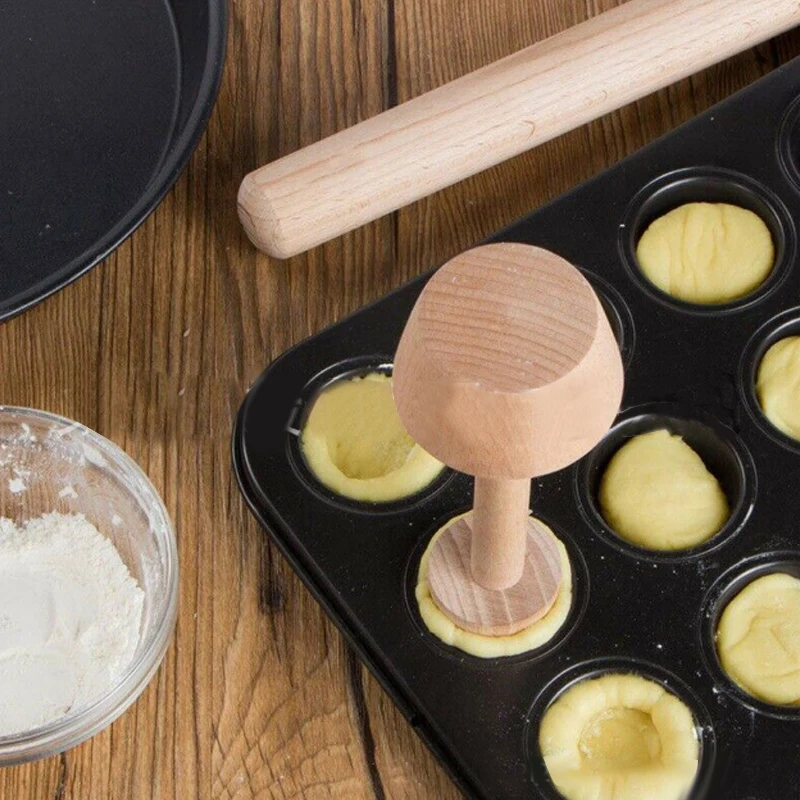 Новое деревянное яйцо Tart толкатель двухсторонний Tart трамбовщик кондитерский толкатель деревянный eggart Плесень Для eggart плесень кухонные инструменты для выпечки
