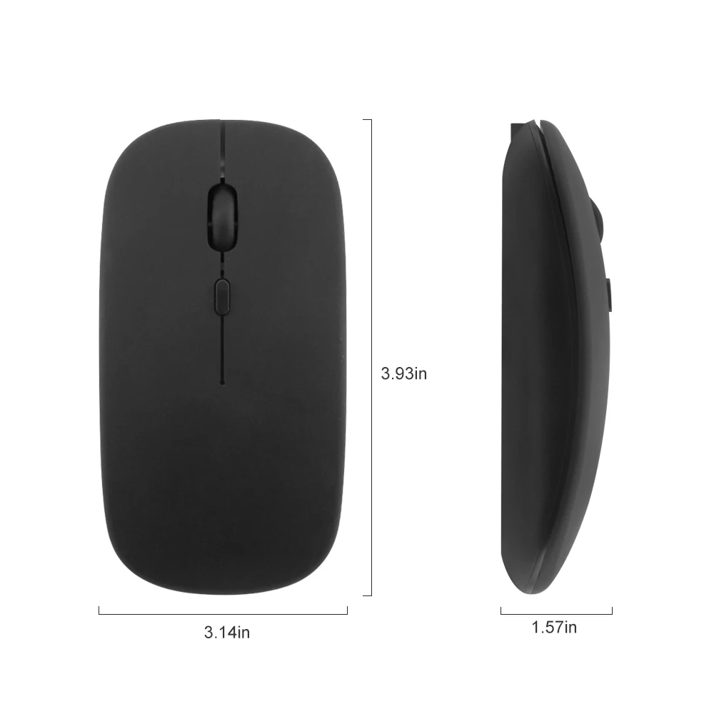 CHYI Bluetooth 5,0+ 2,4G Беспроводная игровая мышь перезаряжаемая Бесшумная Двухрежимная компьютерная мышь ультра тонкие мыши для ноутбука