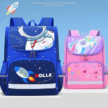 

British style kids orthopedic school backpacks Children schoolbags for grades 1-6 T Large capacity primary schoolbags mochila