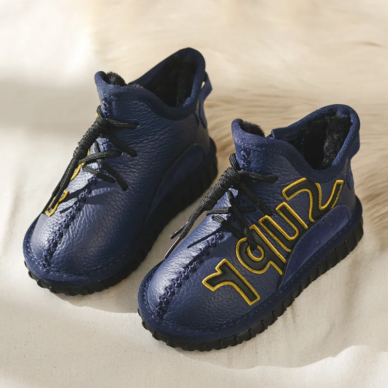 Новинка года; модная зимняя обувь для мальчиков; Chaussure Kids; теплые замшевые зимние ботинки камуфляжной расцветки для девочек; очень мягкие и удобные