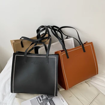 

Casual Women Tote Bag Lattice Pattern Female Solid PU Handbags Ladies Travel Shopping Shoulder Bags Bolsos de señora