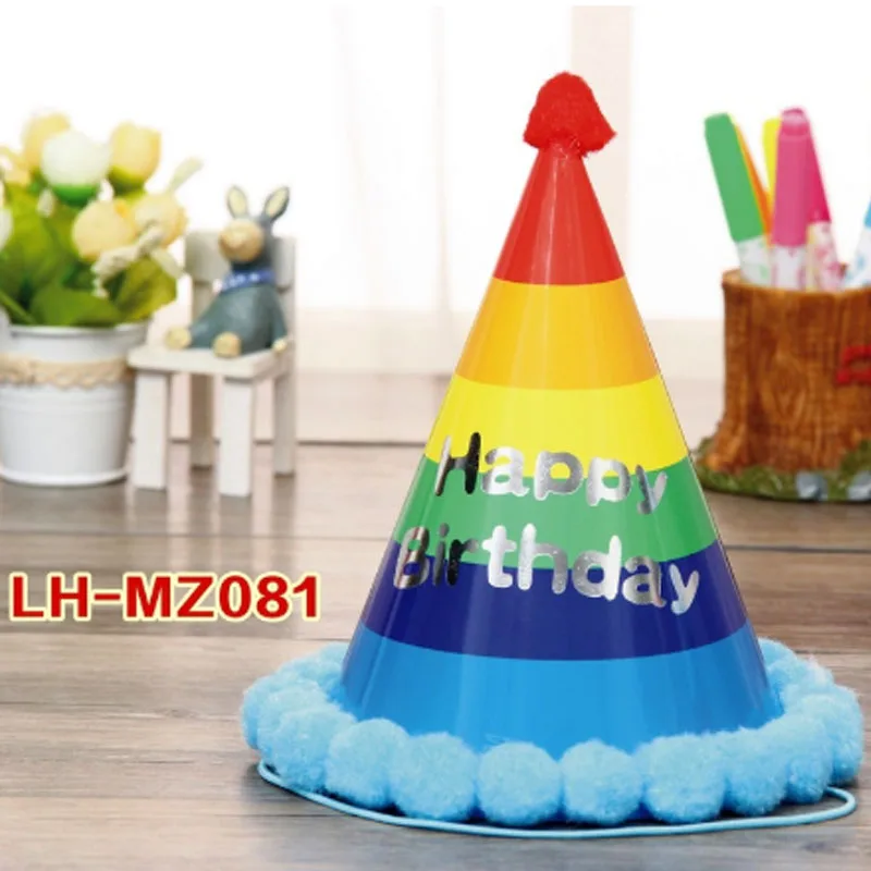 Birthday Children Kid Rainbow Birthday Party Hat Chlid Crown Decoration Paper Cap Cartoon Pattern Festival Colorful Hat 1PCS Birthday Children Kid Rainbow Birthday Party Hat Chlid Crown Decoration Paper Cap Cartoon Pattern Festival Colorful Hat 1PCS