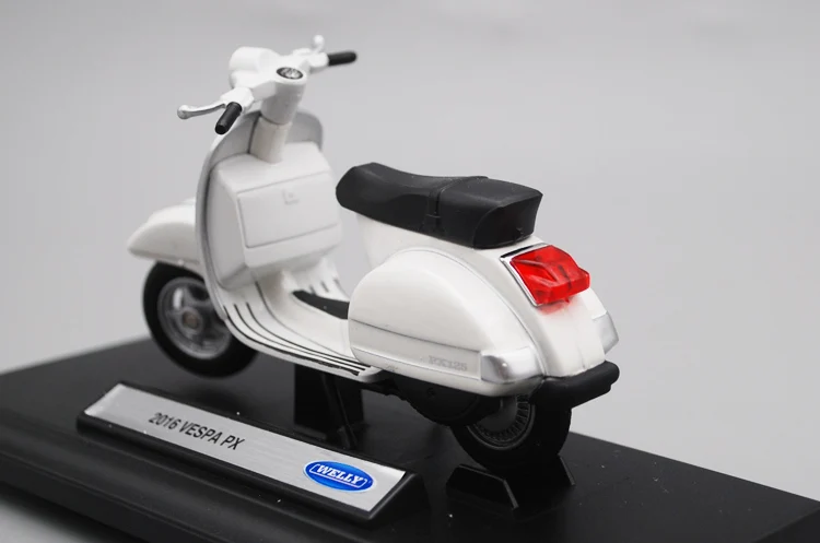 Welly 1/18 VESPA PX скутер мотоцикл литой Дисплей Модель игрушки для детей мальчиков и девочек