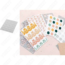 

Tile Pattern Background Metal Cutting Dies DIY Molds Scrapbooking Paper Making Cuts Crafts Template Handmade Decoration