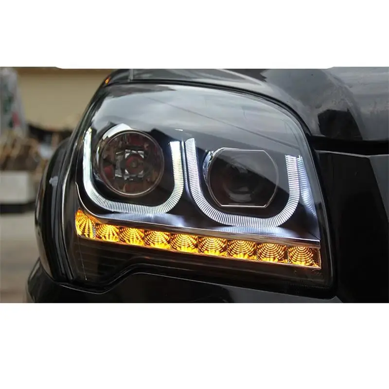 Luces Para авто Drl Стайлинг лампа дневные ходовые светодиодные боковые поворотники фары автомобильные огни в сборе 08 09 10 для Kia Sportage