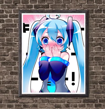 

School Girl Virtual Music Singer Hatsune Miku Canvas Wall Poster Artwork for Living Room Decoration,8 x 10 Inches,Ready To Hang