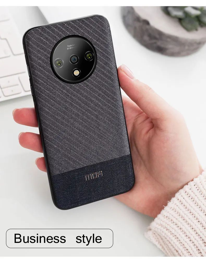 Для Oneplus 7T чехол Mofi для Oneplus 7T Pro чехол-накладка на заднюю панель One Plus 7T Pro перчатка мягкая мужская ткань для мальчика деловой стиль