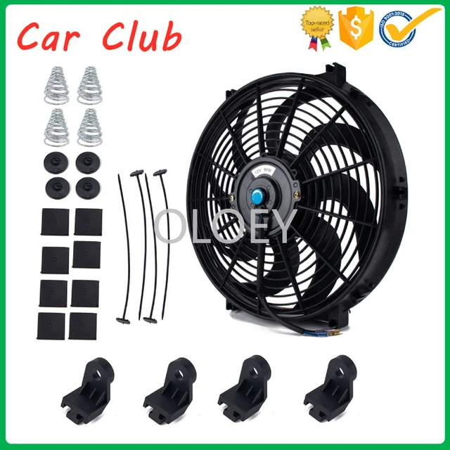 Ventilateur de refroidissement de radiateur électronique modifié, 14 pouces,  puissance 80 V, 6,6 a, 80W, pour automobile - AliExpress