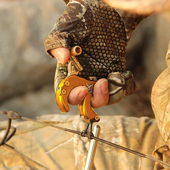 

Handle Archery Release Aid Protective Sporting Aluminum Alloy 4 Finger