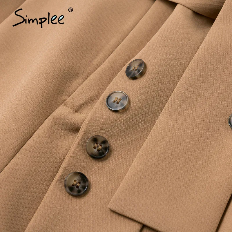 Simplee повседневные винтажные женские шорты с поясом, Офисная Рабочая одежда, Блейзер, короткие штаны, уличная одежда, однотонные мягкие женские нижние шорты