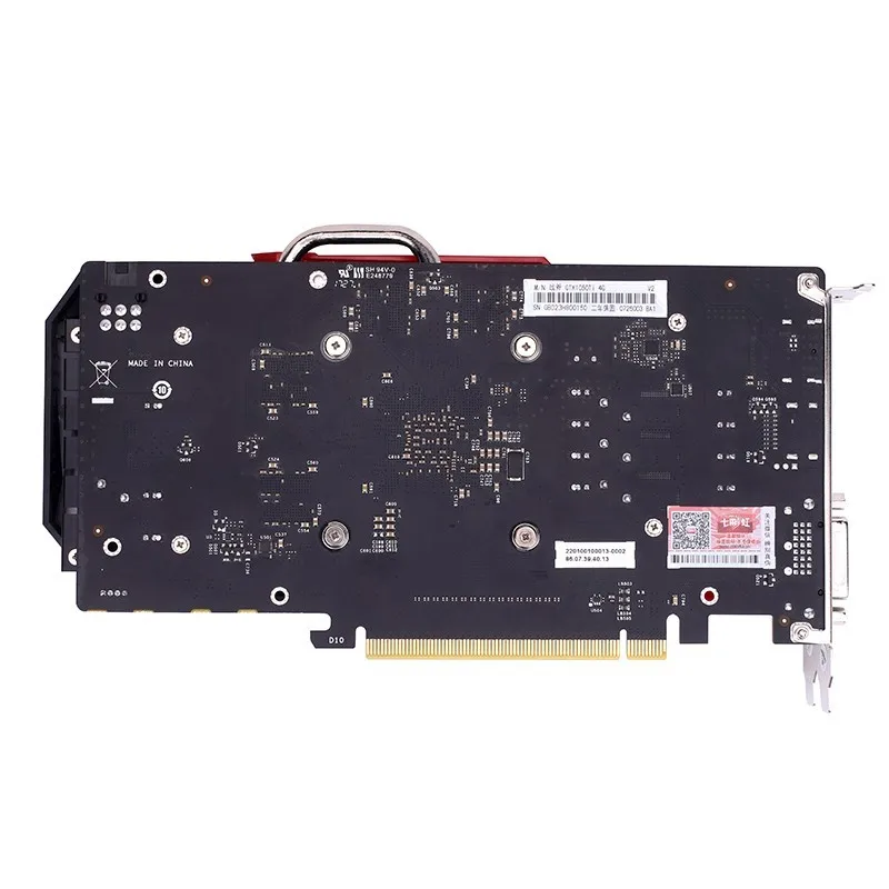 Двойные вентиляторы красочные GeForce GTX 1050Ti GP107 14 нм 4 ГБ 128 бит GDDR5 6pin DVI+ HDMI+ DP