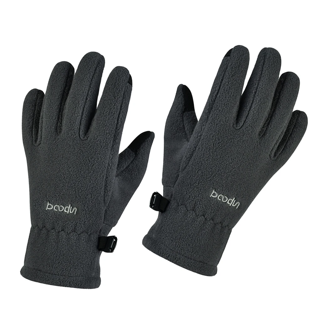 Kids Cycling Gloves Winter Warm Bike Full Finger Gloves Riding Winter Touch Screen Snow Windstopper Gloves