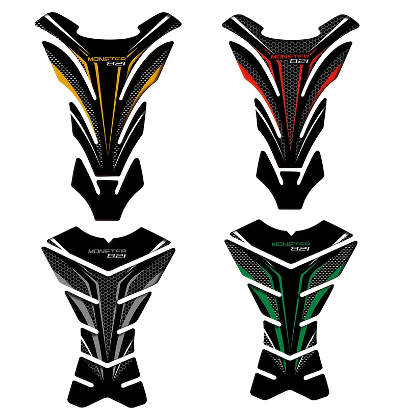 3D наклейка на мотоцикл протектор для бака с газовым топливом и маслом DUCATI monster821