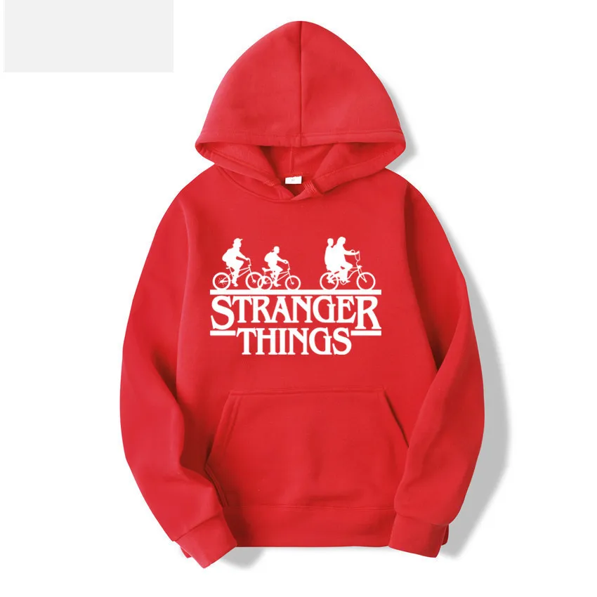  Stranger Things Hoodies Women Trendy Faces Letter Print Oversized Female Sweatshirt Hip Hop Cotton 