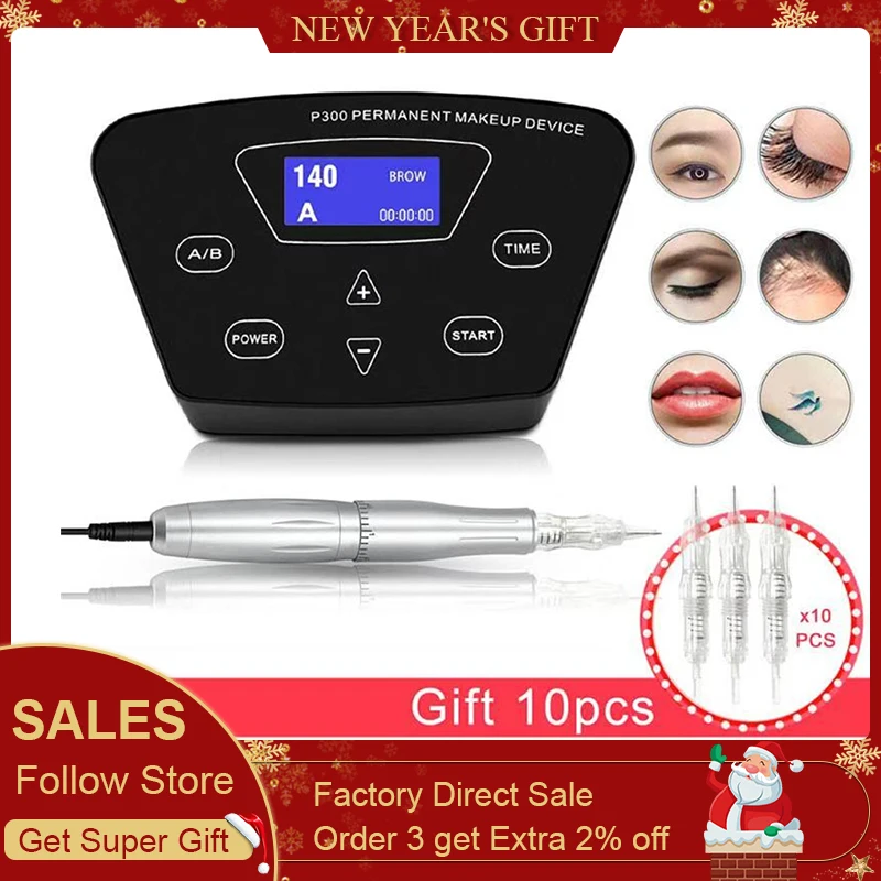  Biomaser Full Professional Rotary Tattoo Machine Pen For Permanent Makeup Eyebrows Lips Microbladin